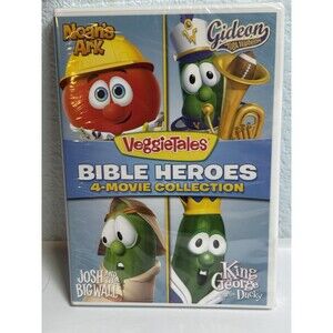 Veggietales: Bible Heroes-4-Movie Collection (DVD) Noah’s Ark, Gideon, Josh,